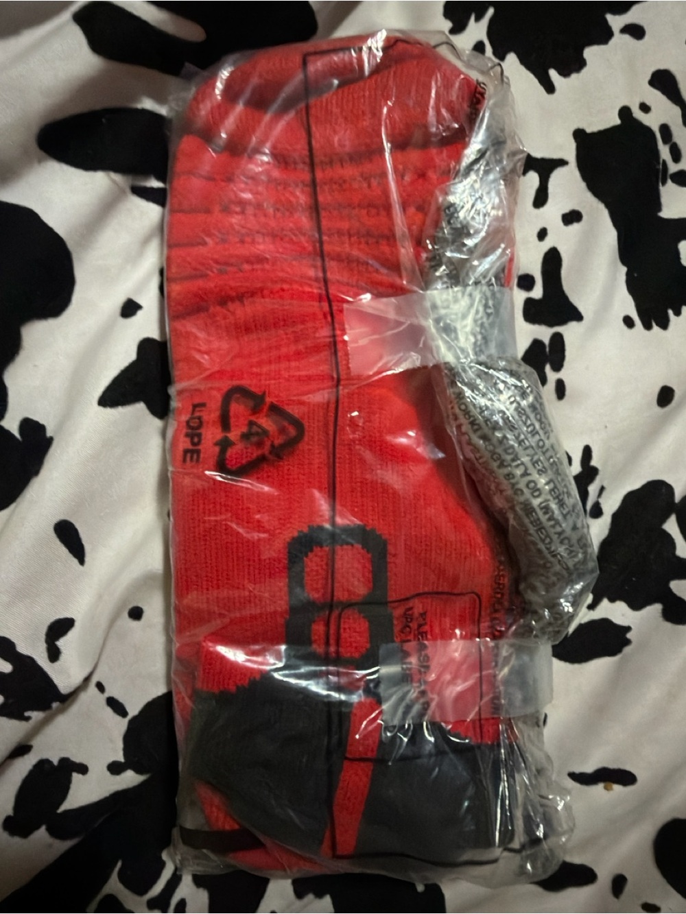 Nike Elite Red Black Crew Socks Size Large SX4388